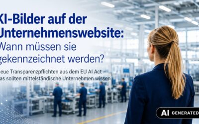 KI-Bilder auf der Unternehmenswebsite: Wann müssen sie gekennzeichnet werden?